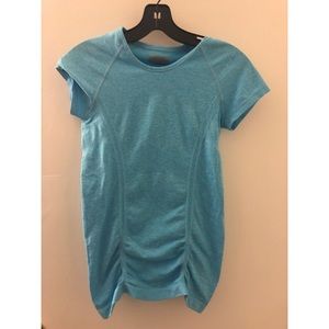 Athleta Fastest Track Tee Teal color size XS